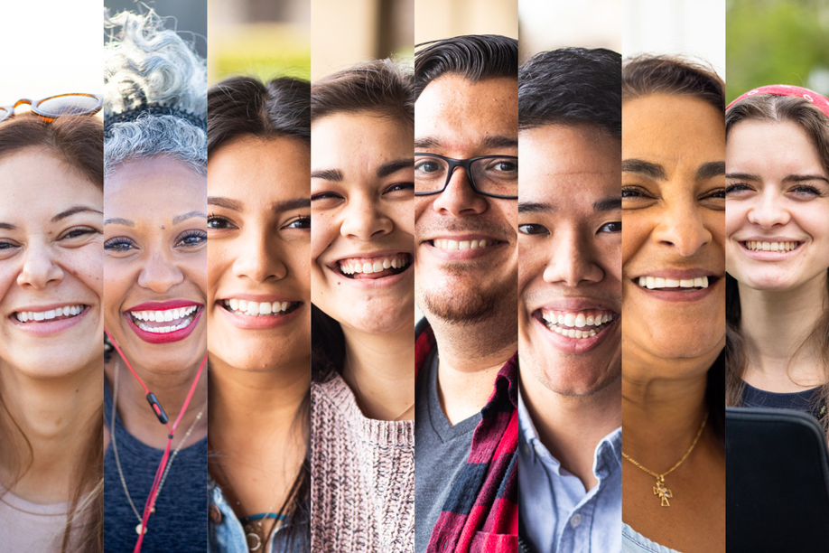 A diverse collage of people representing inclusive and bilingual counselling services in Australia