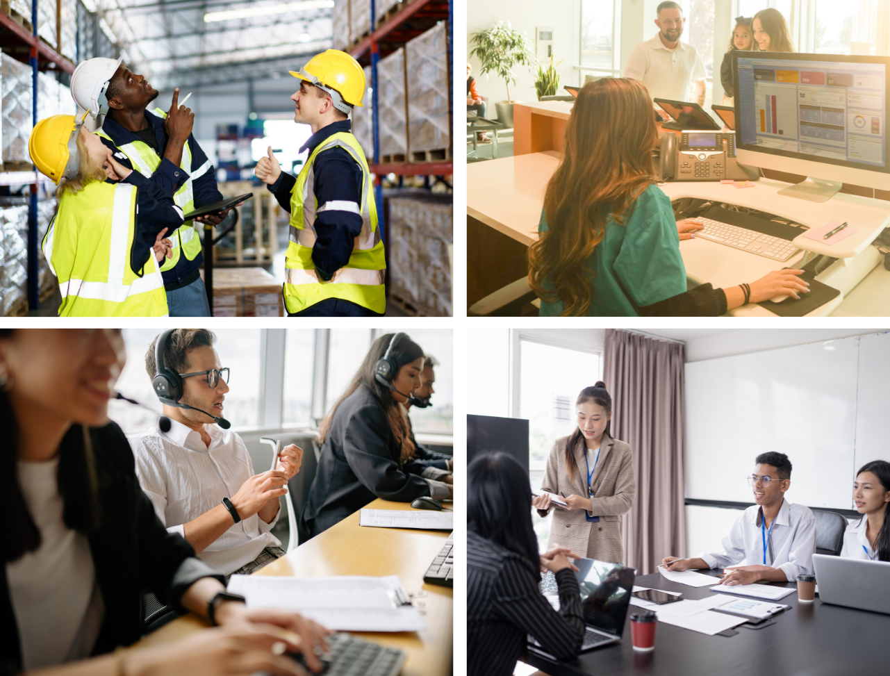 employee-assistance-program-australia-workplace-teams Diverse employees working across different industries in Australian workplaces representing teams supported by employee assistance program services